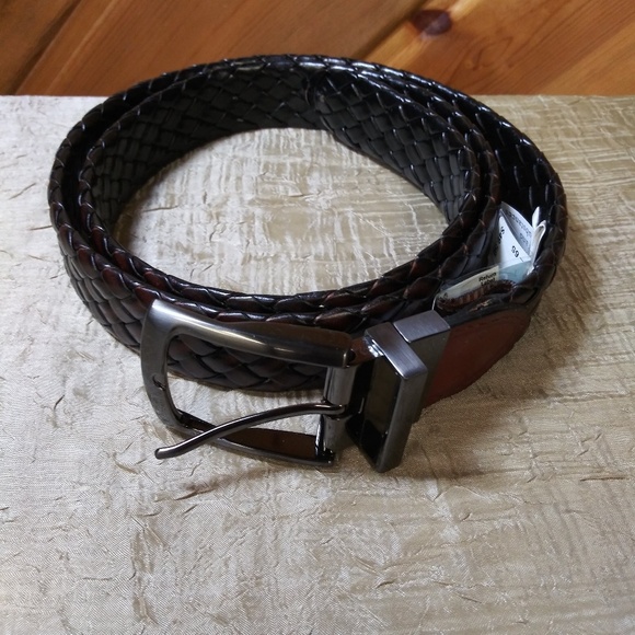 ❗SALE ❗NWT Tassa Elba Reversible Leather Belt 38 - Picture 1 of 5